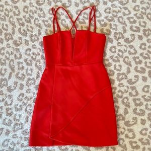 BCBG MaxAzria Red Dress. Great Condition. Worn Once. Size 4.